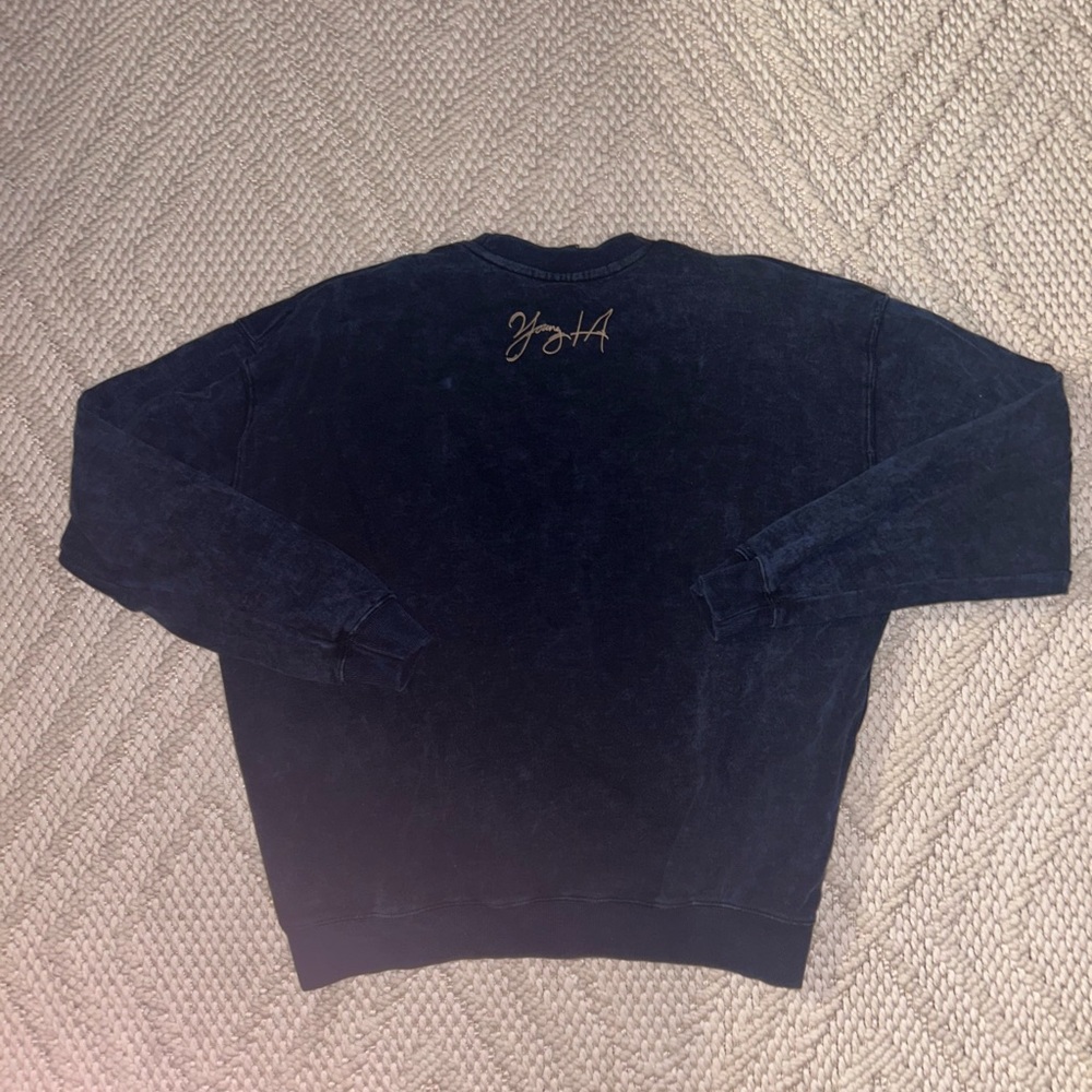YoungLA Men's Black Crewneck Sweater